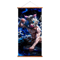 Гобелен Іноске Хашибіра Клинок Розсікаючий демонів - Demon Slayer 40х80 см (26637) - вид 1 мініатюра