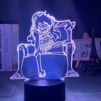 Світильник-нічник Манкі Д. Луффі Ван Піс One Piece v2 16 кольорів USB (26699)
