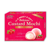 Тістечка моті Custard Mochi Cranberry Flavor 180г (26847) - вид 1 мініатюра