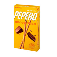 Соломка з шоколадною начинкою Choco Filled Pepero, 45 г, ТМ Lotte, Південна Корея (27206) - вид 1 мініатюра