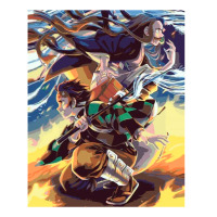 Картина за номерами Камадо Танджіро - Клинок, який знищує демонів Kimetsu no Yaiba 40х50 см (27218)