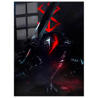 Картина на металі Берсерк Berserk 20x30 см (27223) - вид 1 мініатюра