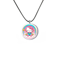 Кулон металевий Мрійлива Hello Kitty на чорному шнурку 45 см (27328) - вид 1 мініатюра