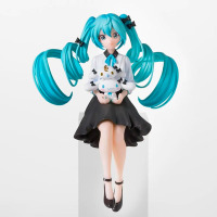 Фігурка Міку Хацуне, Sega Hatsune Miku x Cinnamoroll x Milk, Osumashi ver, Chokonose 14 см (27545) - вид 1 мініатюра
