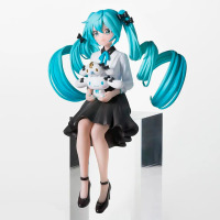 Фігурка Міку Хацуне, Sega Hatsune Miku x Cinnamoroll x Milk, Osumashi ver, Chokonose 14 см (27545) - вид 2 мініатюра