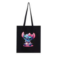 Екосумка шопер Куромі Kuromi Моя Мелодія Onegai My Melody чорна series 2 (27578) - вид 1 мініатюра