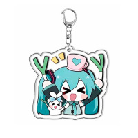 Брелок Міку Хацуне Hatsune Miku Vocaloid v2 акрил (27661) - вид 1 мініатюра