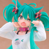 Фігурка Taito Хацуне Мику Desktop Cute Nekomimi T-Shirt Ver 13 см (27757) - вид 1 мініатюра