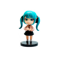 Фігурка Hatsune Miku Vocaloid у стилі Chibi з жестом сердечко 8см (27921) - вид 1 мініатюра