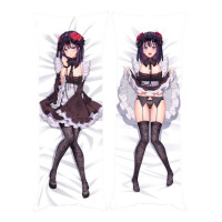 Подушка Обиймашка Дакимакура Катагава Марин (Kitagawa Marin) в готическом образе горничной 150х50см (27953)