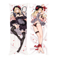 Подушка Обнимашка Дакимакура Катагава Марин Kitagawa Marin в готическом образе с розами 120х40см (27961)