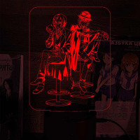 Світильник-нічник нічник Bungou Stray Dogs — Дазай та Чуя 16 кольорів USB (27993) - вид 2 мініатюра