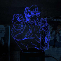 Світильник-нічник JoJo — Jotaro Kujo Stardust Crusaders 16 кольорів USB (27997) - вид 2 мініатюра