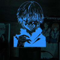 Світильник-нічник Кен Канекі Kaneki Ken Токійський гуль Tokyo Ghoul 16 кольорів USB (27999) - вид 1 мініатюра