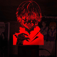 Світильник-нічник Кен Канекі Kaneki Ken Токійський гуль Tokyo Ghoul 16 кольорів USB (27999) - вид 1 мініатюра