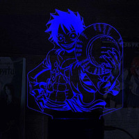 Світильник-нічник Манки Д. Луффи Monkey D. Luffy One Piece 16 кольорів USB (28000) - вид 2 мініатюра
