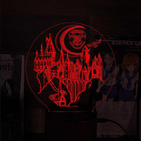 Світильник-нічник Хогвартс школа чарів і чаклунства Hogwarts 16 кольорів USB (28003) - вид 1 мініатюра