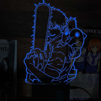 Світильник-нічник Людина-бензопила - Chainsaw Man 16 кольорів USB (28009) - вид 1 мініатюра