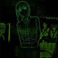 Світильник-нічник Пауер Людина-бензопила - Chainsaw Man 16 кольорів USB (28015) - вид 1 мініатюра