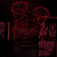 Світильник-нічник Годжо Сатору та Ітадорі Юджі Jujutsu Kaisen 16 кольорів USB (28019) - вид 1 мініатюра