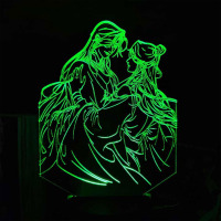 Світильник-нічник Благословення небожителів 16 кольорів USB (28038) - вид 2 мініатюра