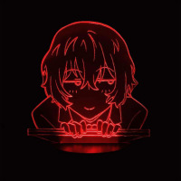 Світильник-нічник Осаму Дазай 16 кольорів USB (28042) - вид 1 мініатюра