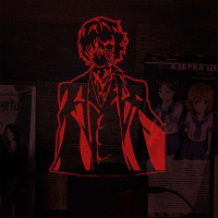 Світильник-нічник Осаму Дазай v2 16 кольорів USB (28043) - вид 1 мініатюра