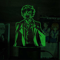 Світильник-нічник Осаму Дазай v2 16 кольорів USB (28043) - вид 2 мініатюра