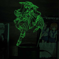 Світильник-нічник Скарамуча Геншин Імпакт Genshin Impact 16 кольорів USB (28044) - вид 2 мініатюра