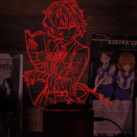 Світильник-нічник Осаму Дазай v3 16 кольорів USB (28045)