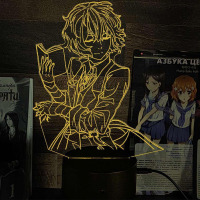 Світильник-нічник Осаму Дазай v3 16 кольорів USB (28045) - вид 1 мініатюра