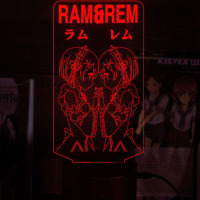 Світильник-нічник Re:Zero. Життя з нуля в альтернативному світі v2 16 кольорів USB (28047) - вид 1 мініатюра