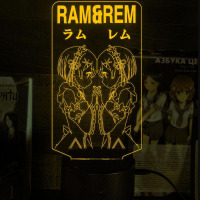 Світильник-нічник Re:Zero. Життя з нуля в альтернативному світі v2 16 кольорів USB (28047) - вид 1 мініатюра