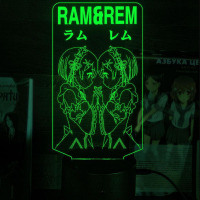 Світильник-нічник Re:Zero. Життя з нуля в альтернативному світі v2 16 кольорів USB (28047) - вид 2 мініатюра