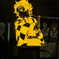 Світильник-нічник Танджиро Камадо Клинок Розсікаючий демонів - Demon Slayer 16 кольорів USB (28048) - вид 1 мініатюра