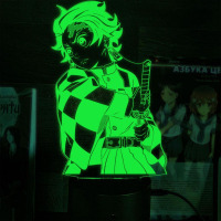 Світильник-нічник Танджиро Камадо Клинок Розсікаючий демонів - Demon Slayer 16 кольорів USB (28048) - вид 2 мініатюра