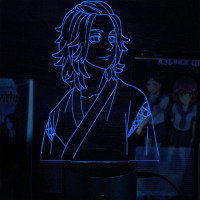 Світильник-нічник Манджіро Сано Токійські Месники - Tokyo Revengers 16 кольорів USB (28051) - вид 1 мініатюра