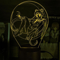 Світильник-нічник Сейлор Мун Sailor Moon 16 кольорів USB (28052) - вид 1 мініатюра