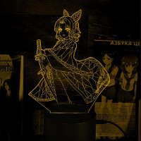 Світильник-нічник Канае Коте з Клинок, що розсікає демонів 16 кольорів USB (28061) - вид 1 мініатюра