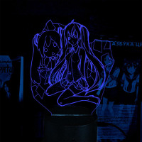 Світильник-нічник Міку Хацуне 16 кольорів USB (28063) - вид 2 мініатюра