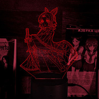 Світильник-нічник Канае Коте Меч, що розсікає демонів 16 кольорів USB (28064) - вид 1 мініатюра