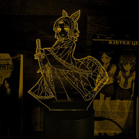 Світильник-нічник Канае Коте Меч, що розсікає демонів 16 кольорів USB (28064) - вид 1 мініатюра