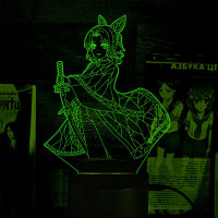 Світильник-нічник Канае Коте Меч, що розсікає демонів 16 кольорів USB (28064) - вид 2 мініатюра