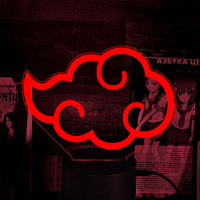 Светильник-ночник Знак Акацуки Наруто 16 цветов USB (28066)