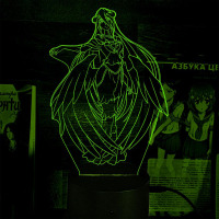 Світильник-нічник Overlord Manga Albedo 16 кольорів USB (28071) - вид 2 мініатюра