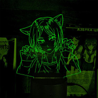 Светильник-ночник Haikyuu Kenma Kozume Cat 16 цветов USB (28075)