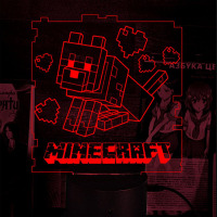 Светильник-ночник Майнкрафт Minecraft 16 цветов USB (28079)