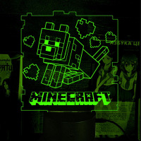 Светильник-ночник Майнкрафт Minecraft 16 цветов USB (28079) - вид 1 миниатюра