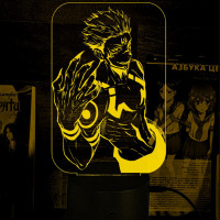 Светильник-ночник Юдзи Итадори Магическая Битва 16 цветов USB (28082)