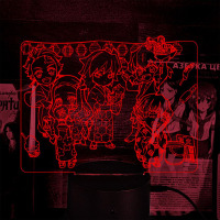 Светильник-ночник Demon Slayer Kamado Nezuko Tanjirou Agatsuma Zenitsu 16 цветов USB (28084)